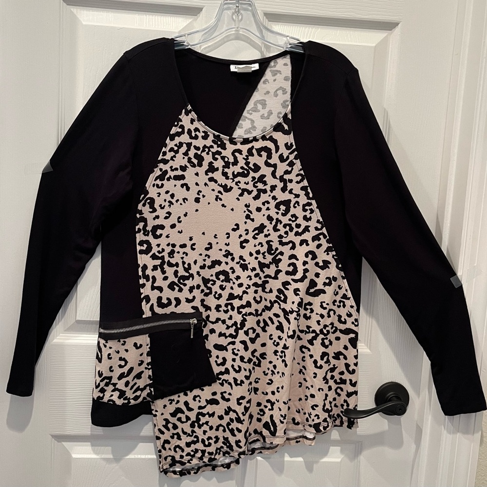 Unique Animal Print Tunic, Size M